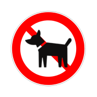 ペット連れ禁止マーク